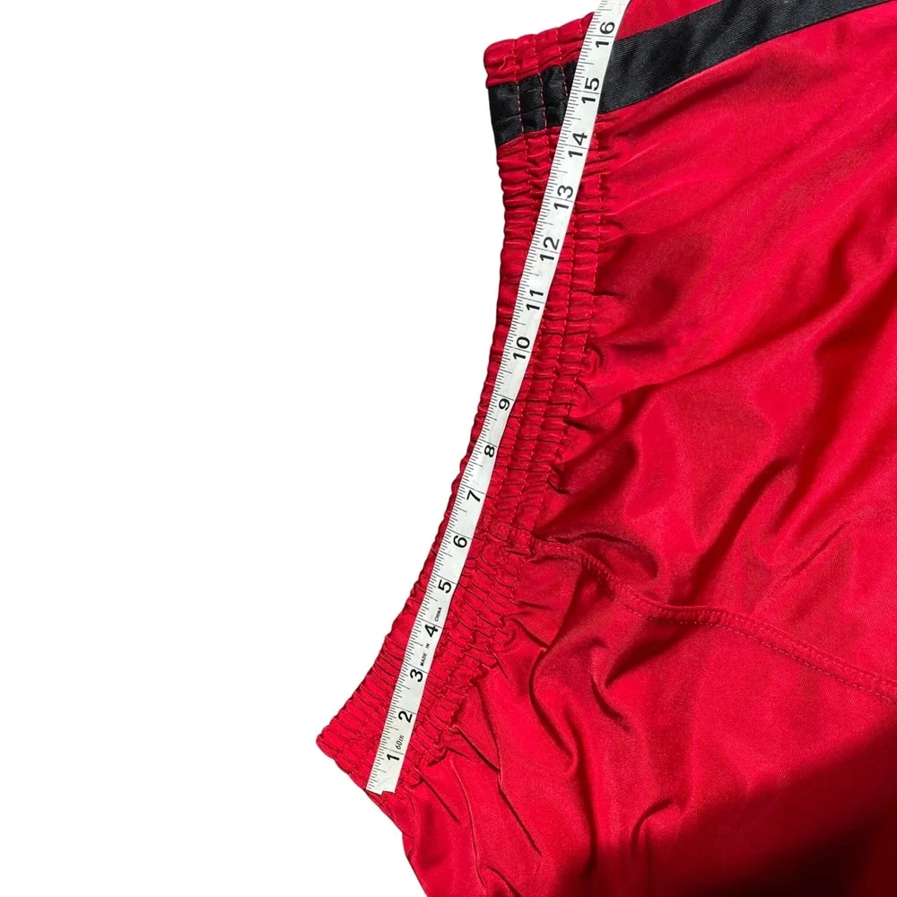 Shaq SO32 Mens Basketball Shorts Red Black Athletic Gym Y2K Baggy Size L
